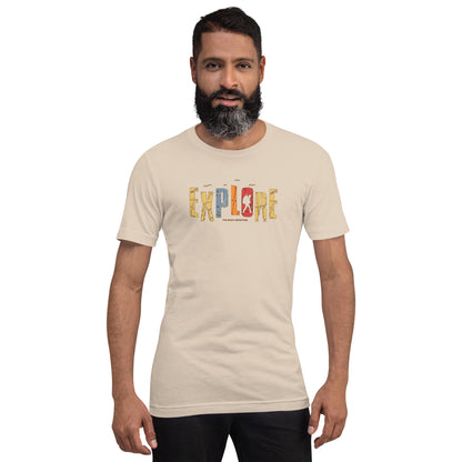 Explore The Great Adventure Graphic Tee - Retro Boho Nature & Hiking T-Shirt
