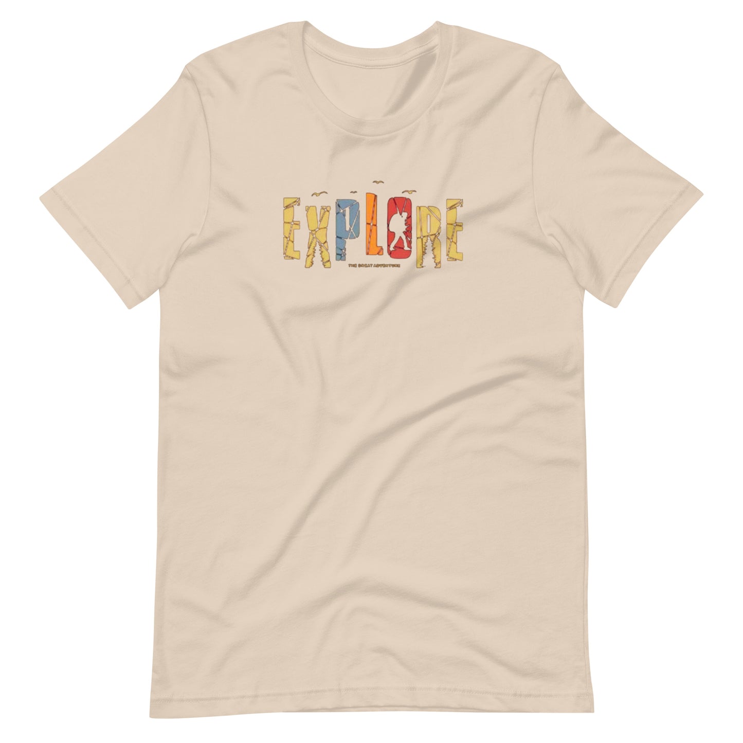 Explore The Great Adventure Graphic Tee - Retro Boho Nature & Hiking T-Shirt
