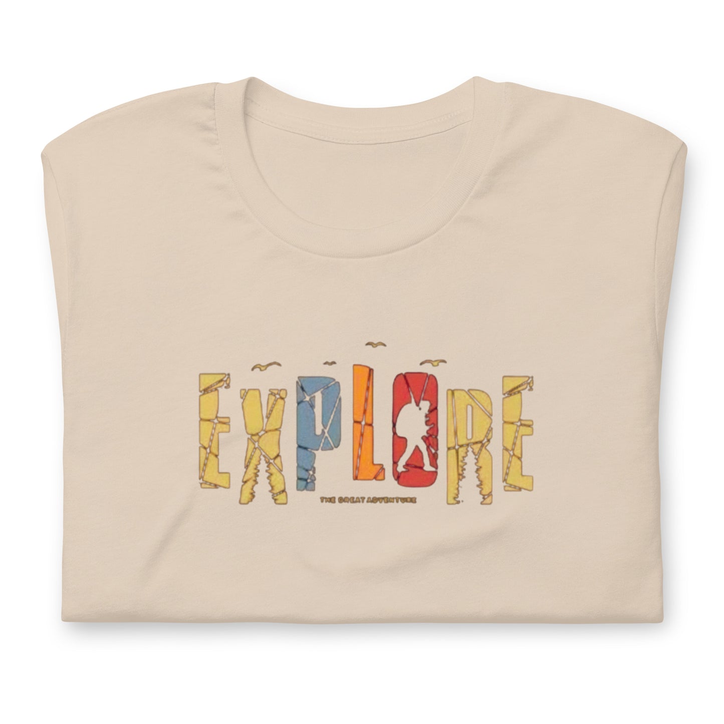 Explore The Great Adventure Graphic Tee - Retro Boho Nature & Hiking T-Shirt