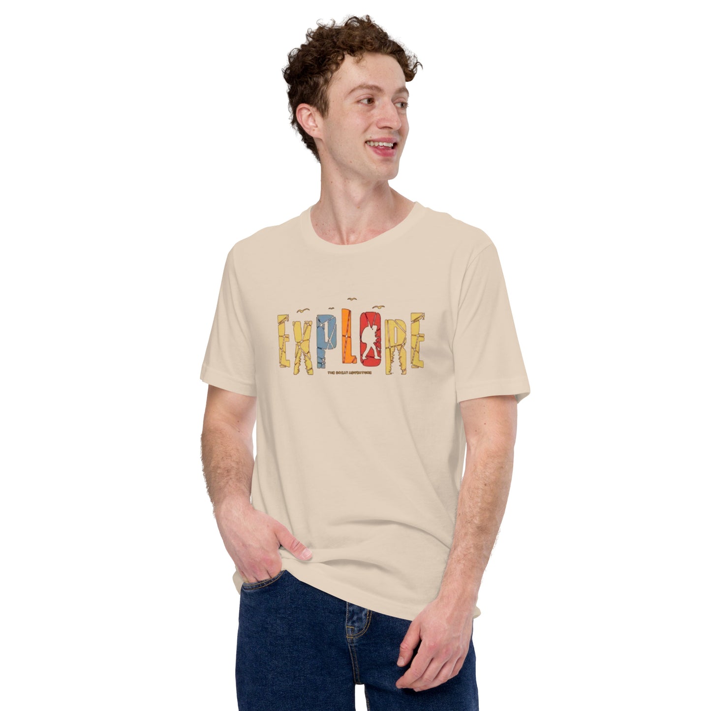 Explore The Great Adventure Graphic Tee - Retro Boho Nature & Hiking T-Shirt