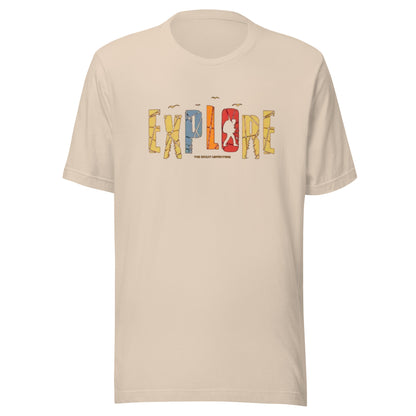 Explore The Great Adventure Graphic Tee - Retro Boho Nature & Hiking T-Shirt