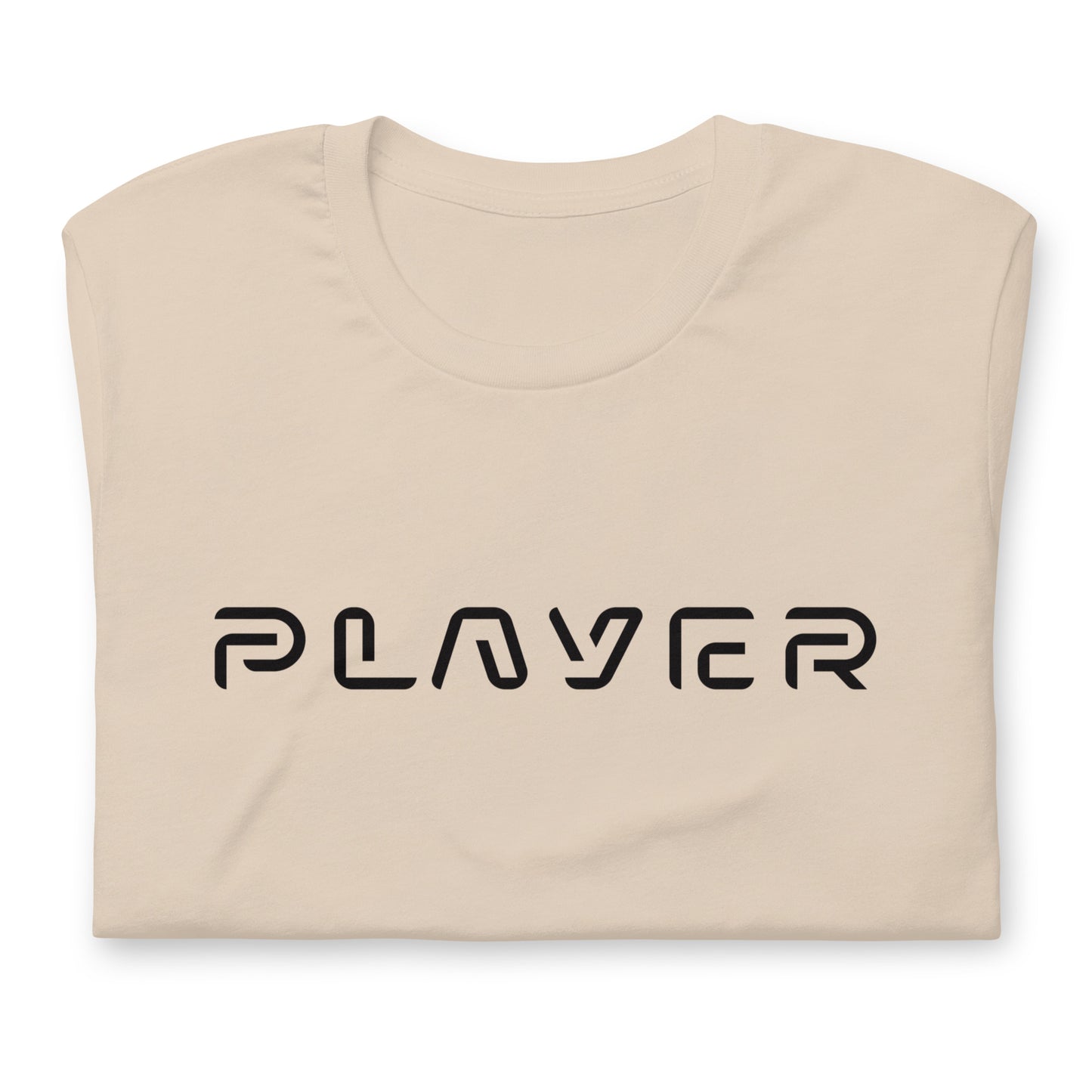 Player Futuristic Typographic Tee - Minimalist Cyber Streetwear T-Shirt