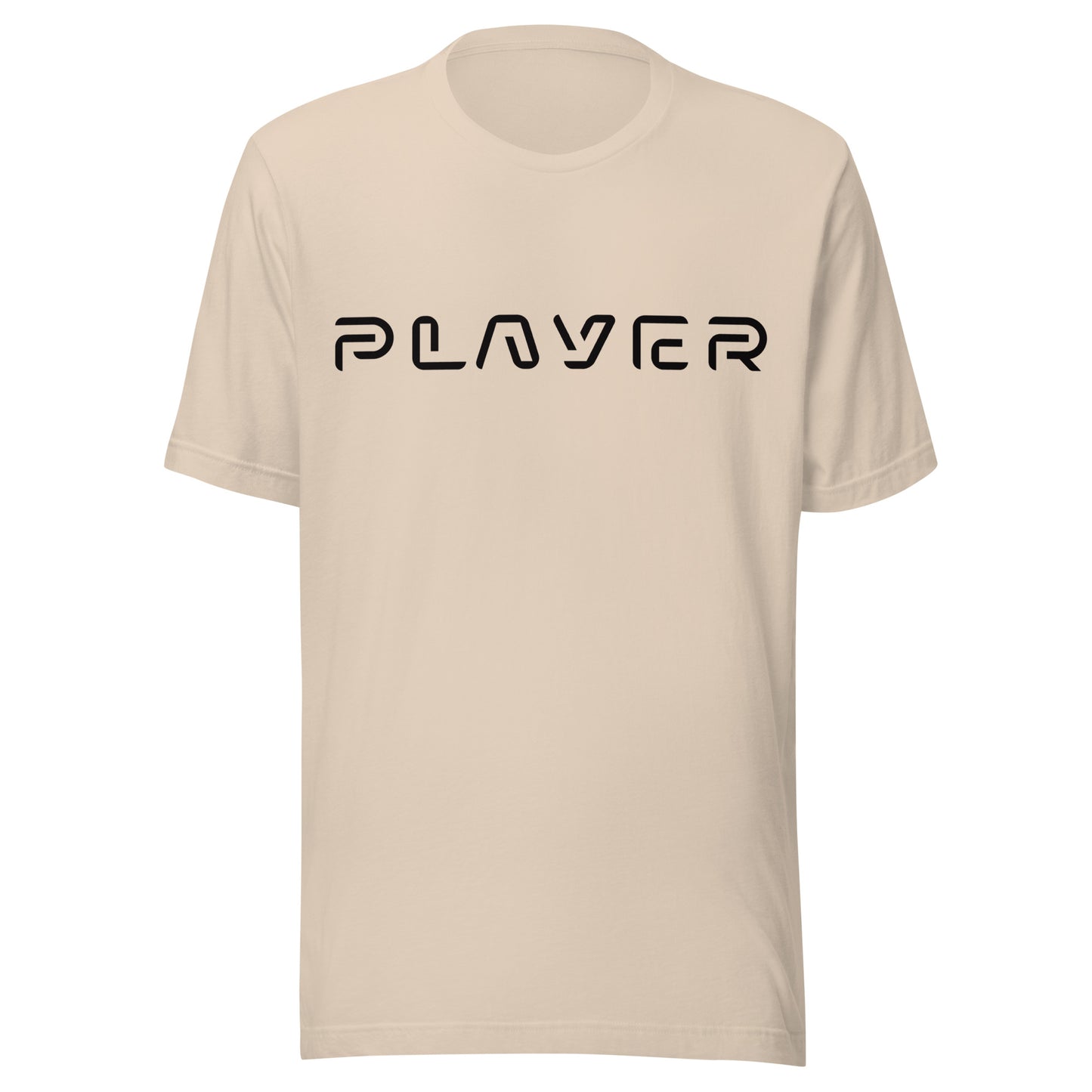 Player Futuristic Typographic Tee - Minimalist Cyber Streetwear T-Shirt