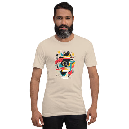Photographer Gift Shirt - Vintage Camera Graphic Tee - Aesthetic Geometric Apparel