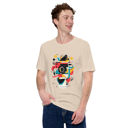Photographer Gift Shirt - Vintage Camera Graphic Tee - Aesthetic Geometric Apparel