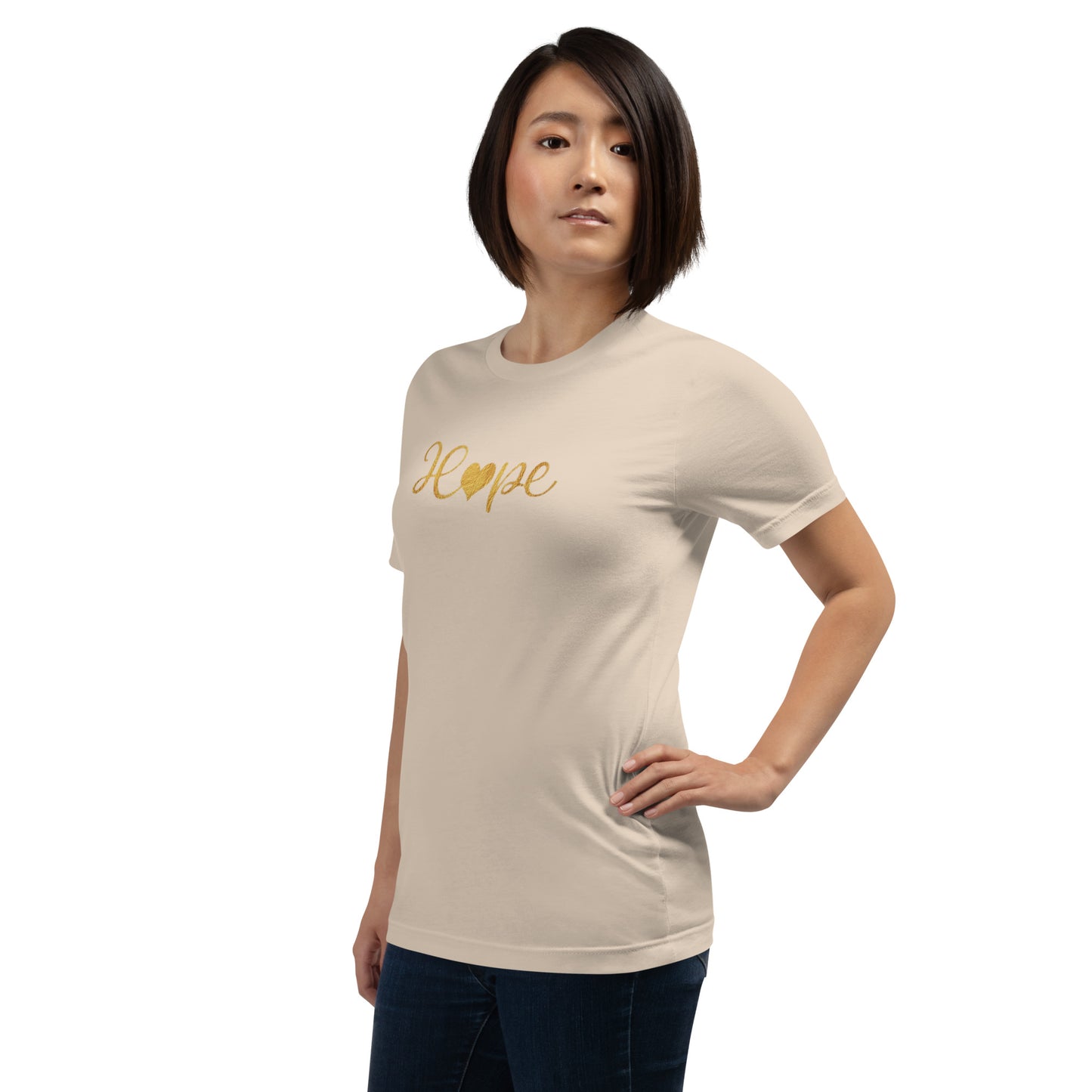 Elyx "Hope" Elegant Calligraphy Tee – Modern Minimalist Collection