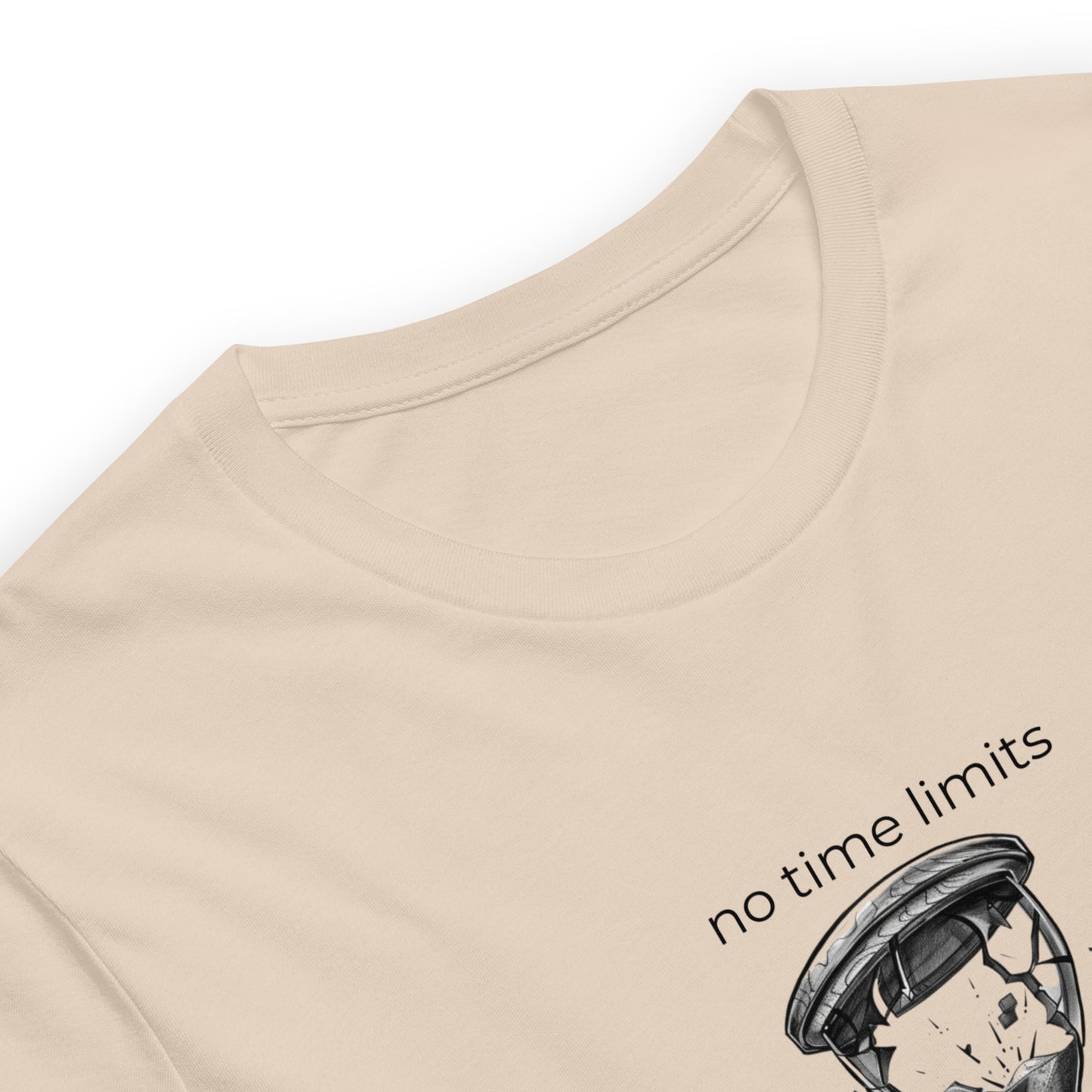 No Time Limits Hourglass Graphic Tee - Surrealist Minimalist Art T-Shirt