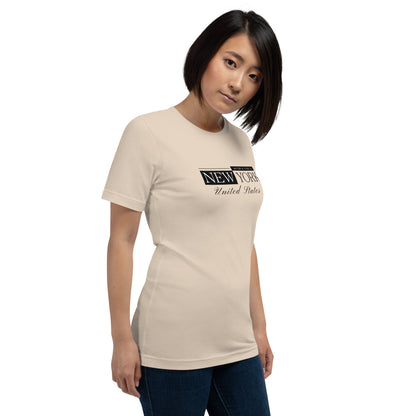 Elyx New York Minimalist City Typography Woman Graphic Tee