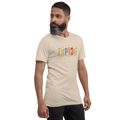 Explore The Great Adventure Graphic Tee - Retro Boho Nature & Hiking T-Shirt