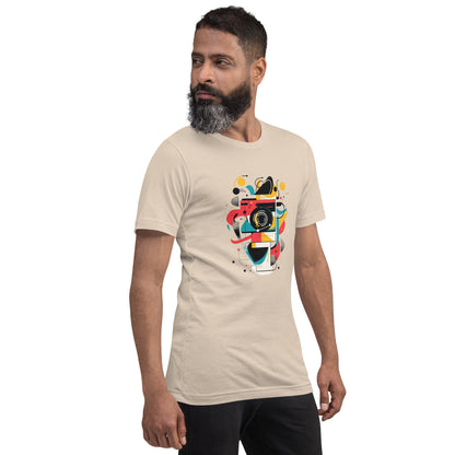 Photographer Gift Shirt - Vintage Camera Graphic Tee - Aesthetic Geometric Apparel