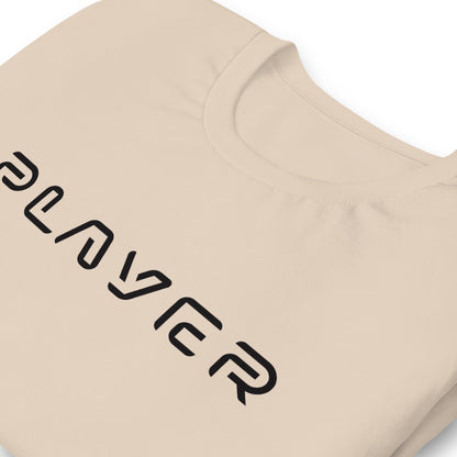 Player Futuristic Typographic Tee - Minimalist Cyber Streetwear T-Shirt