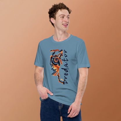 Predator Tiger Eye Graphic Tee - Minimalist Luxe Streetwear T-Shirt