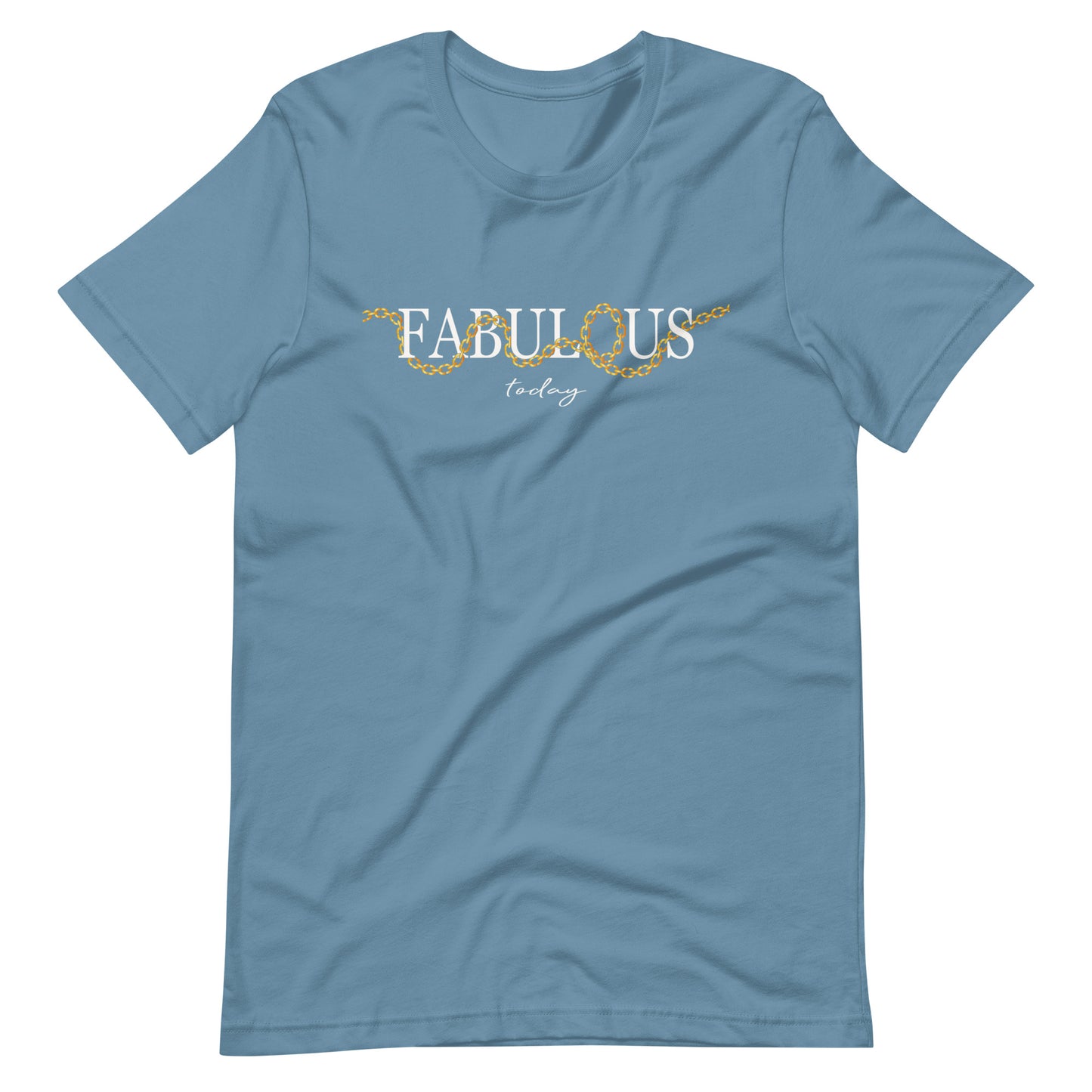 Elyx "Fabulous Today" Golden Chain Graphic Tee - Premium Soft Cotton T-Shirt for Women