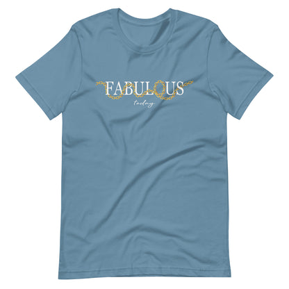 Elyx "Fabulous Today" Golden Chain Graphic Tee - Premium Soft Cotton T-Shirt for Women