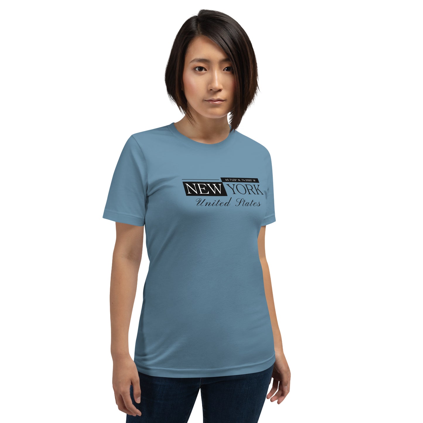 Elyx New York Minimalist City Typography Woman Graphic Tee