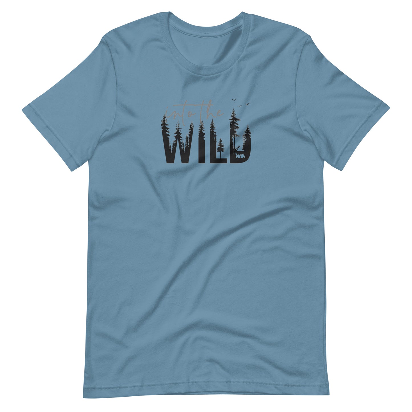 Embrace the Great Outdoors with the "Into the Wild" Premium Men's Graphic Tee