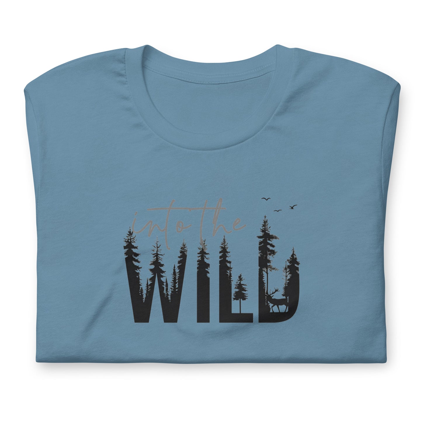 Embrace the Great Outdoors with the "Into the Wild" Premium Men's Graphic Tee