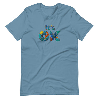 It's OK Mosaic Typography Tee - Premium Men's Casual Comfort Cotton Top