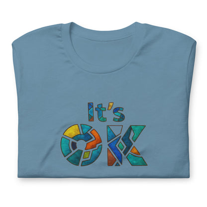 It's OK Mosaic Typography Tee - Premium Men's Casual Comfort Cotton Top