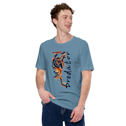 Predator Tiger Eye Graphic Tee - Minimalist Luxe Streetwear T-Shirt