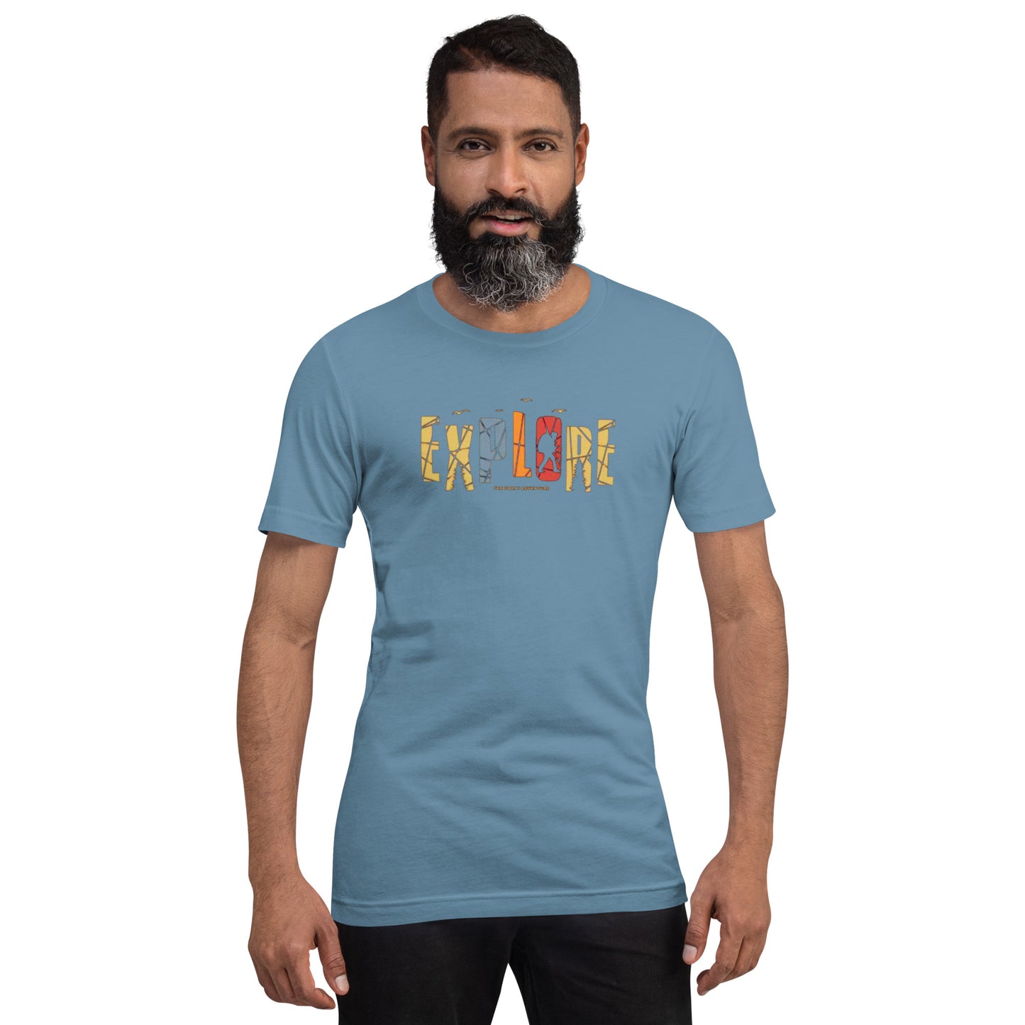Explore The Great Adventure Graphic Tee - Retro Boho Nature & Hiking T-Shirt