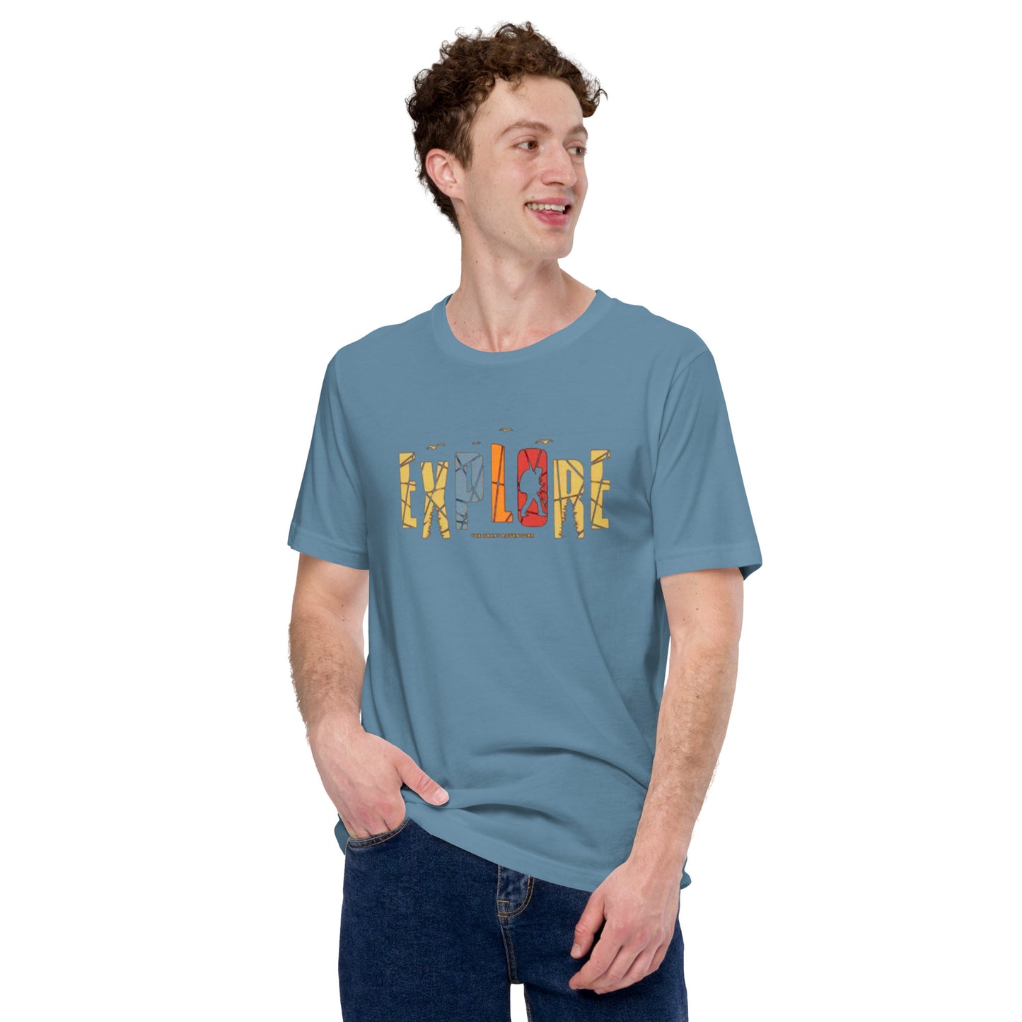Explore The Great Adventure Graphic Tee - Retro Boho Nature & Hiking T-Shirt