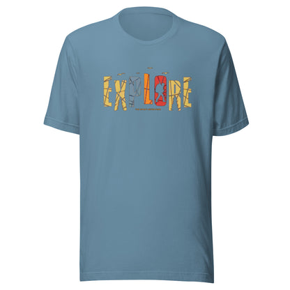 Explore The Great Adventure Graphic Tee - Retro Boho Nature & Hiking T-Shirt