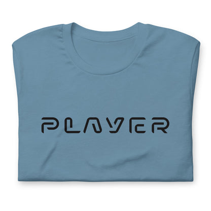 Player Futuristic Typographic Tee - Minimalist Cyber Streetwear T-Shirt