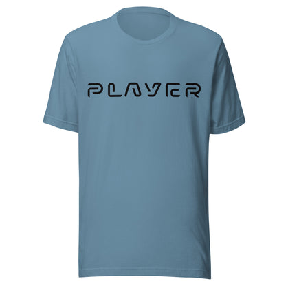 Player Futuristic Typographic Tee - Minimalist Cyber Streetwear T-Shirt
