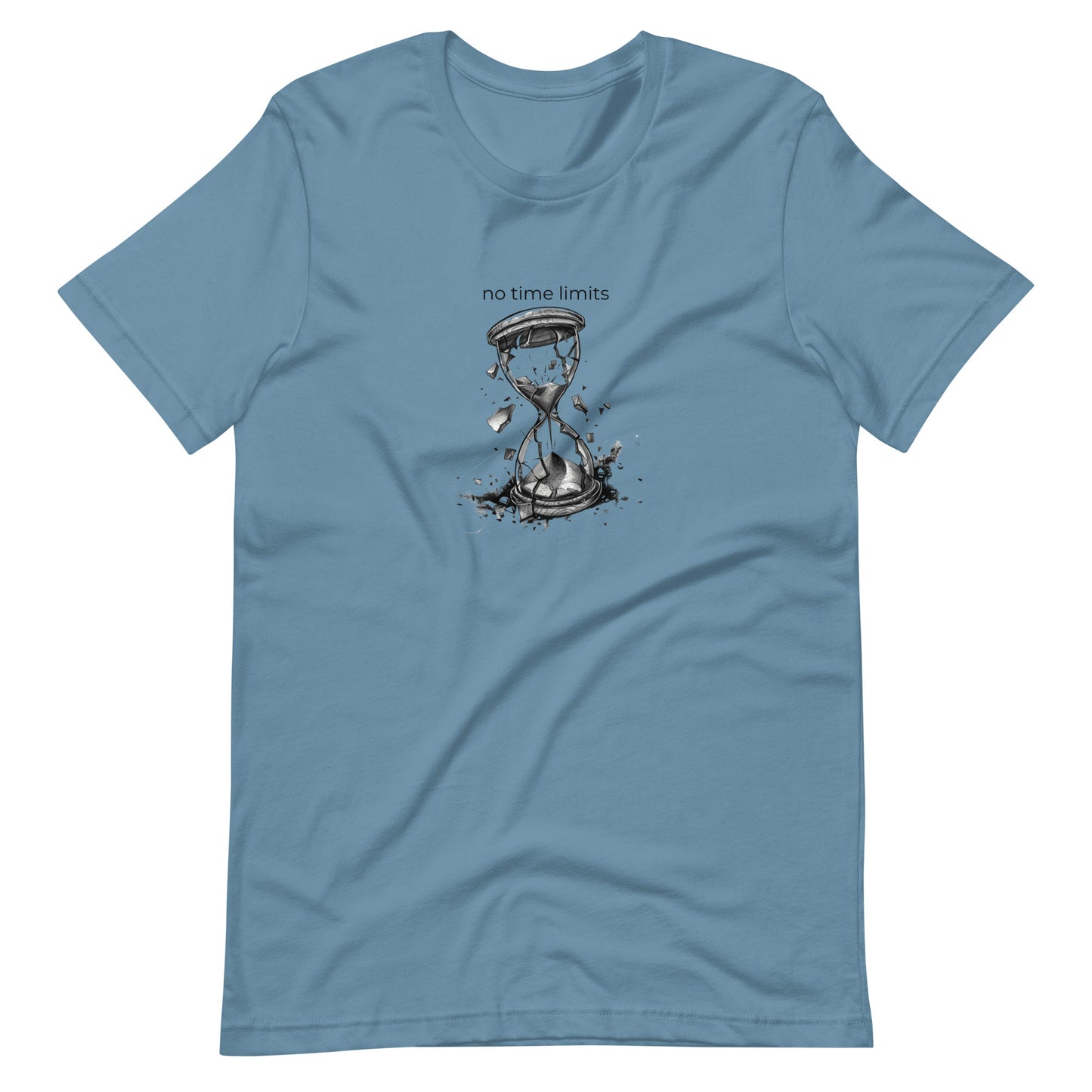 No Time Limits Hourglass Graphic Tee - Surrealist Minimalist Art T-Shirt