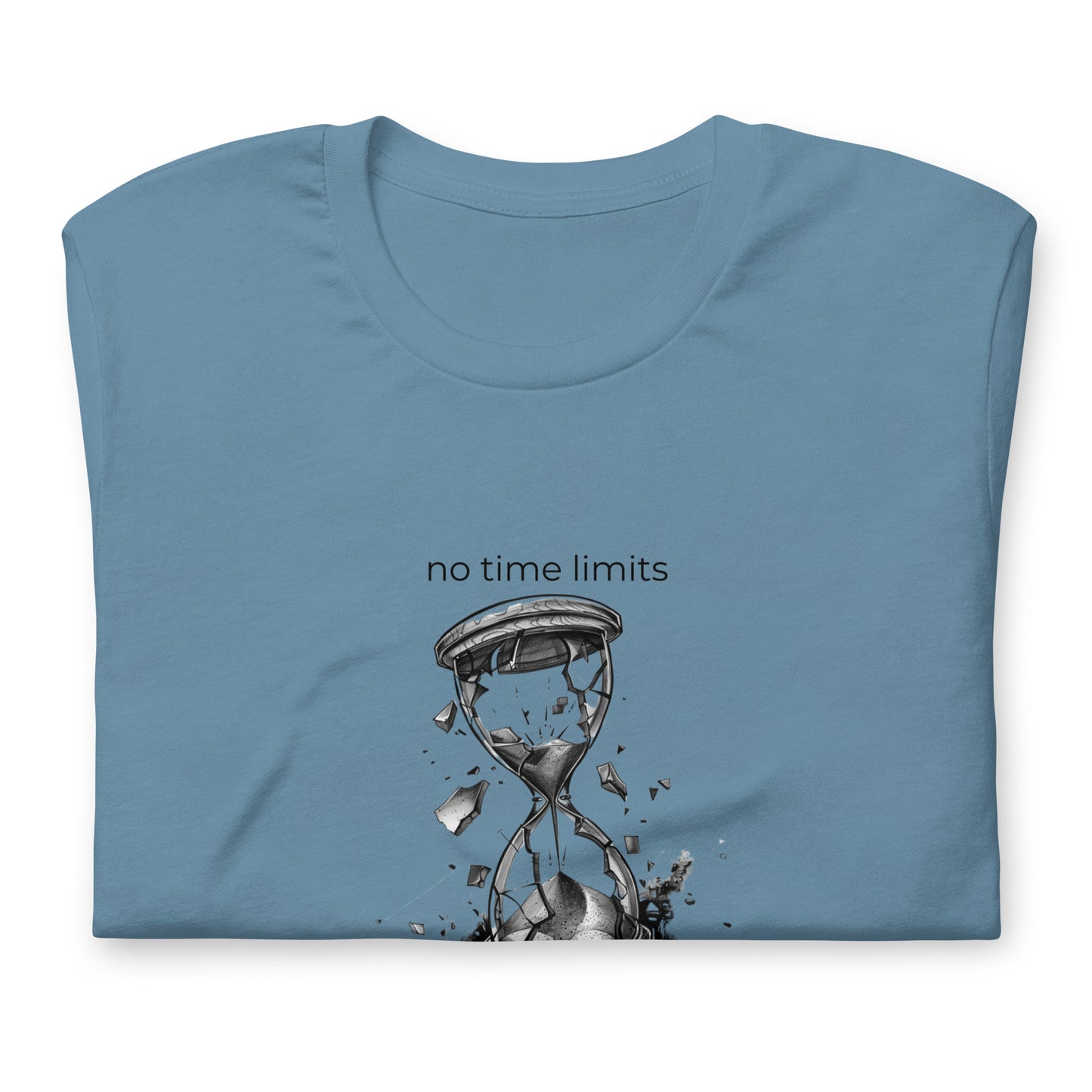 No Time Limits Hourglass Graphic Tee - Surrealist Minimalist Art T-Shirt
