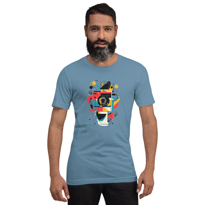 Photographer Gift Shirt - Vintage Camera Graphic Tee - Aesthetic Geometric Apparel