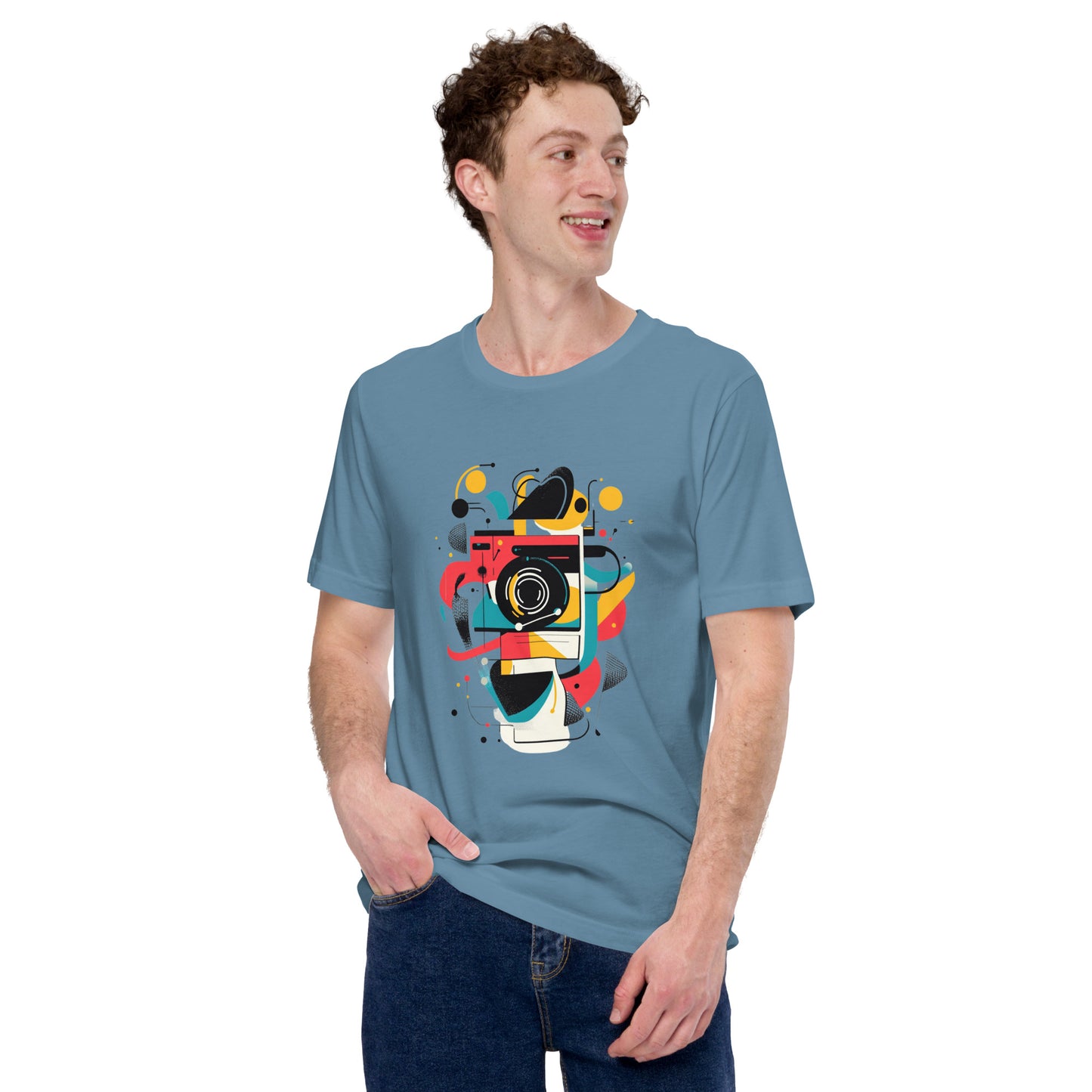 Photographer Gift Shirt - Vintage Camera Graphic Tee - Aesthetic Geometric Apparel