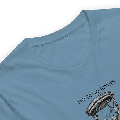 No Time Limits Hourglass Graphic Tee - Surrealist Minimalist Art T-Shirt