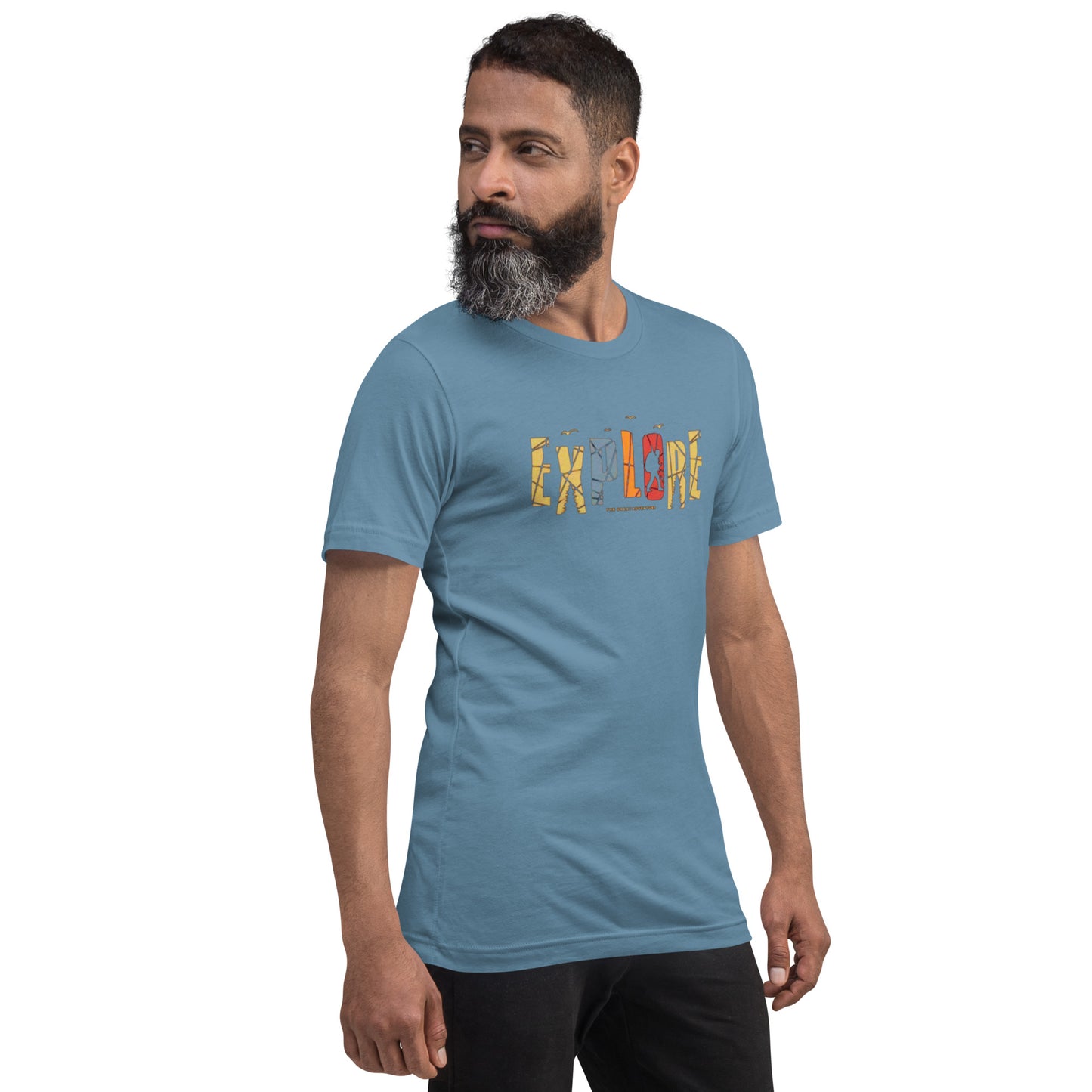 Explore The Great Adventure Graphic Tee - Retro Boho Nature & Hiking T-Shirt