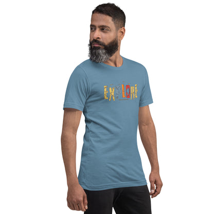 Explore The Great Adventure Graphic Tee - Retro Boho Nature & Hiking T-Shirt