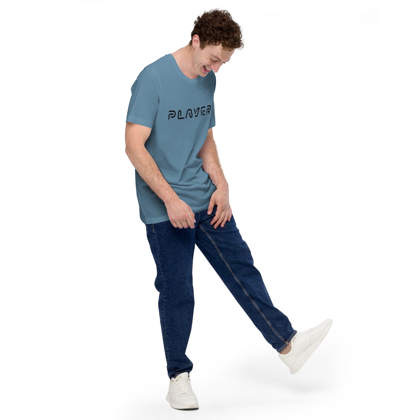 Player Futuristic Typographic Tee - Minimalist Cyber Streetwear T-Shirt