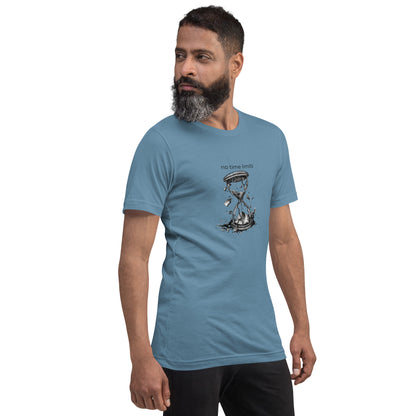No Time Limits Hourglass Graphic Tee - Surrealist Minimalist Art T-Shirt