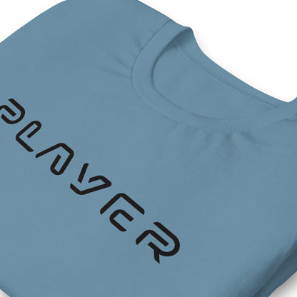 Player Futuristic Typographic Tee - Minimalist Cyber Streetwear T-Shirt