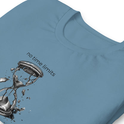 No Time Limits Hourglass Graphic Tee - Surrealist Minimalist Art T-Shirt