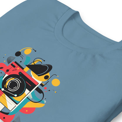 Photographer Gift Shirt - Vintage Camera Graphic Tee - Aesthetic Geometric Apparel