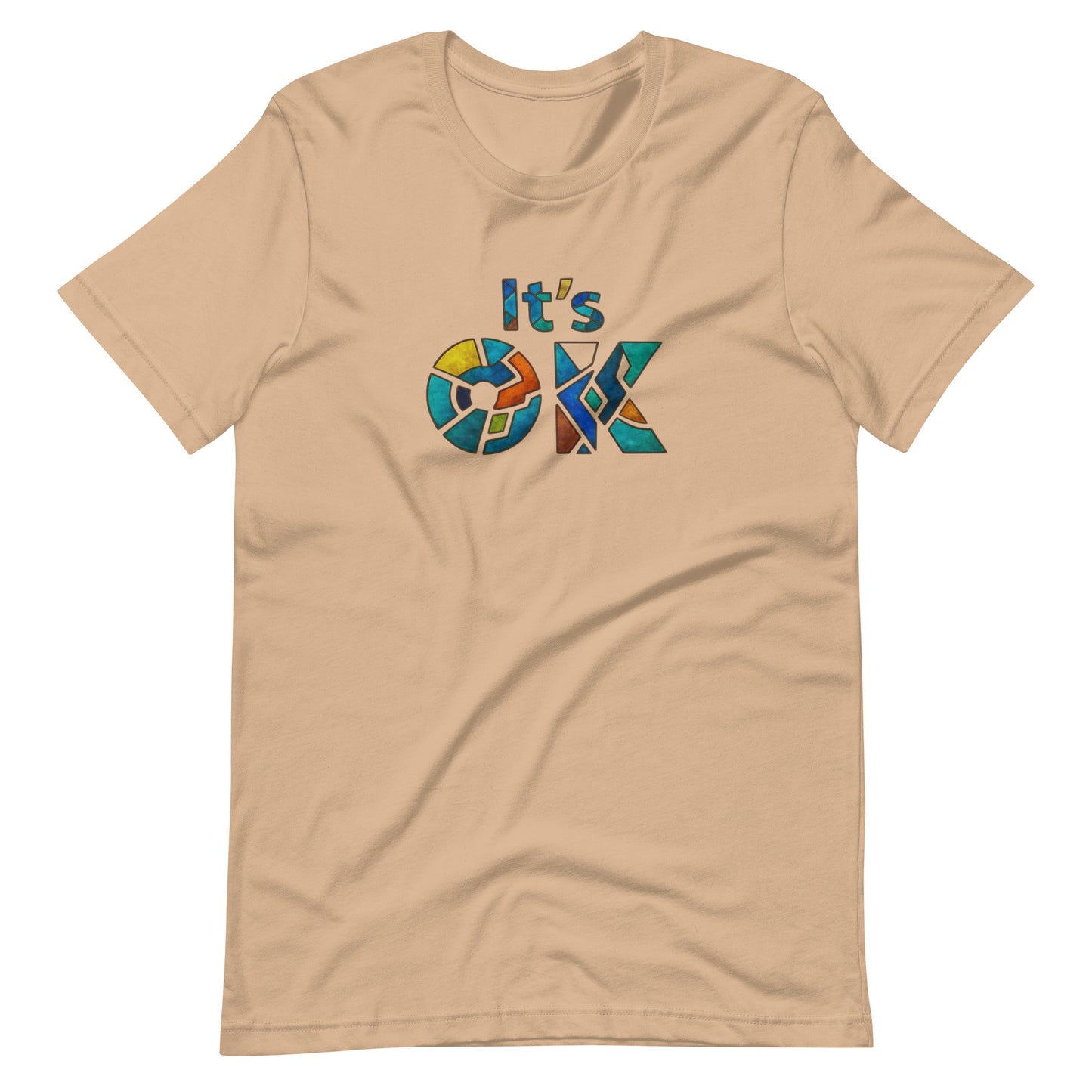 It's OK Mosaic Typography Tee - Premium Men's Casual Comfort Cotton Top