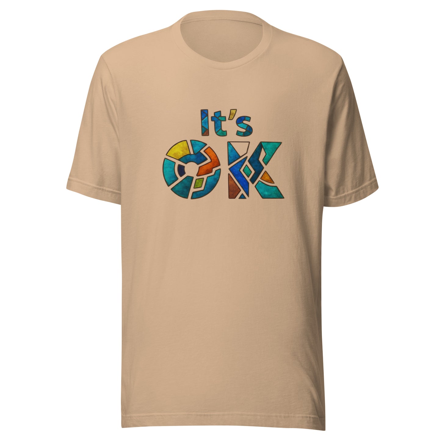 It's OK Mosaic Typography Tee - Premium Men's Casual Comfort Cotton Top