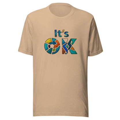 It's OK Mosaic Typography Tee - Premium Men's Casual Comfort Cotton Top