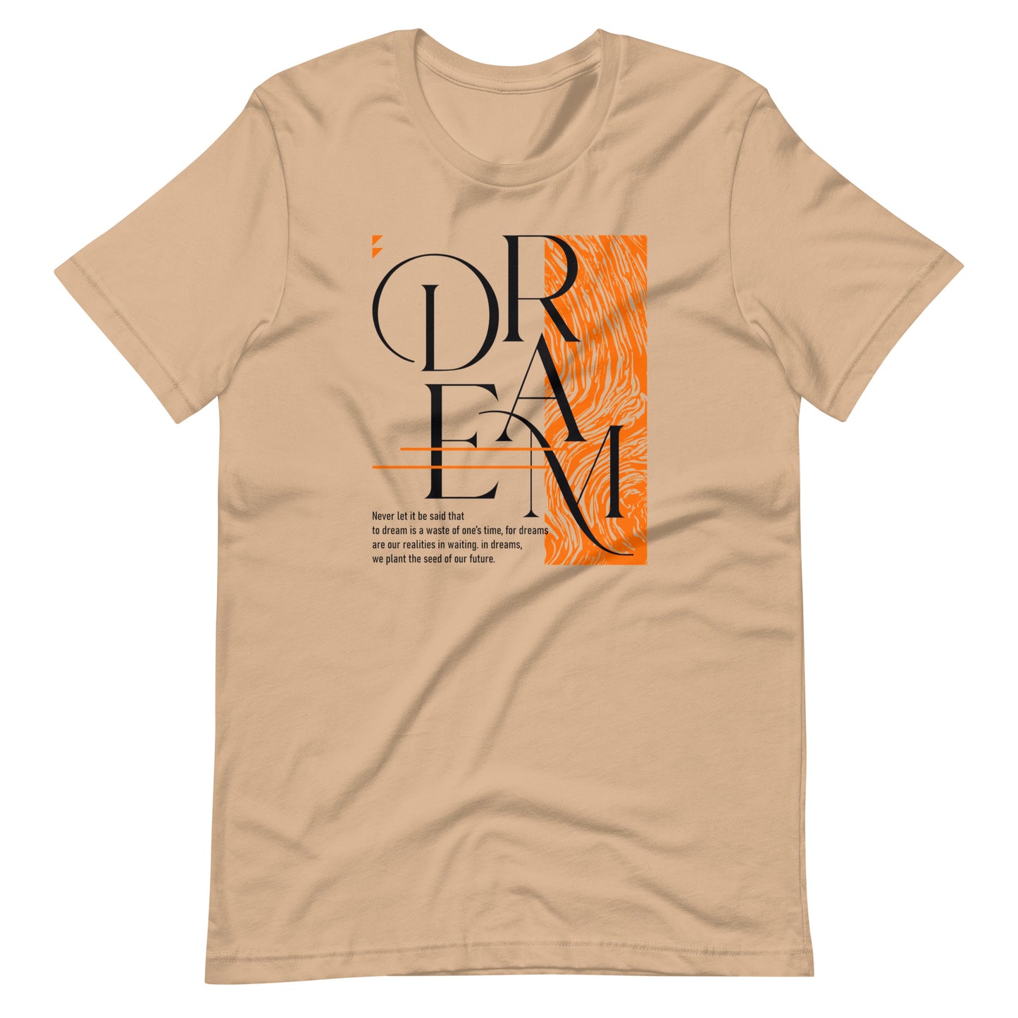 Dream Avant-Garde Typographic Tee - Abstract Minimalist Women's Streetwear T-Shirt