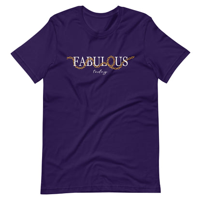 Elyx "Fabulous Today" Golden Chain Graphic Tee - Premium Soft Cotton T-Shirt for Women