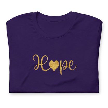 Elyx "Hope" Elegant Calligraphy Tee – Modern Minimalist Collection