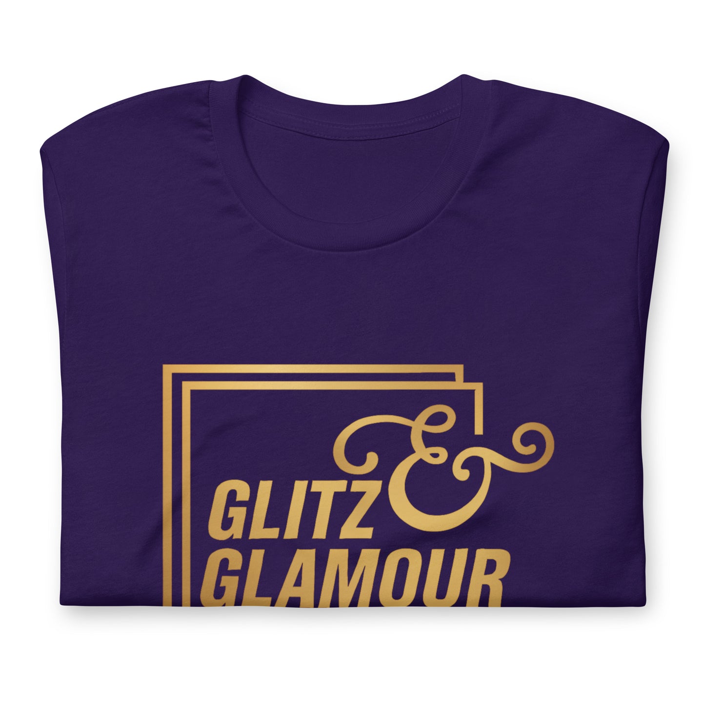 Elyx "Glitz & Glamour" Gold Minimalist Aesthetic Women Graphic Tee