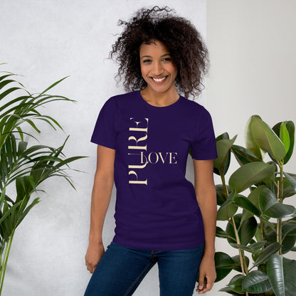 "Pure Love" Modern Typography Shirt – Premium Aesthetic Graphic Tee