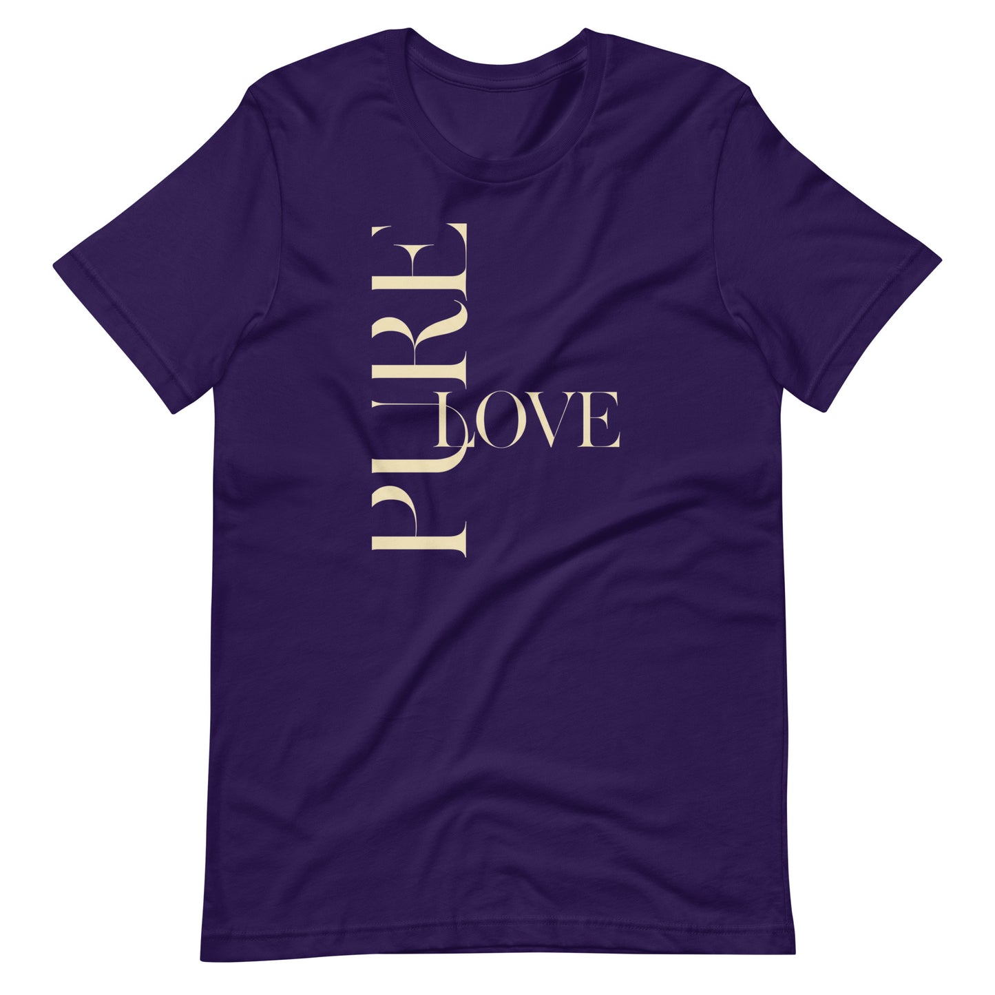 "Pure Love" Modern Typography Shirt – Premium Aesthetic Graphic Tee